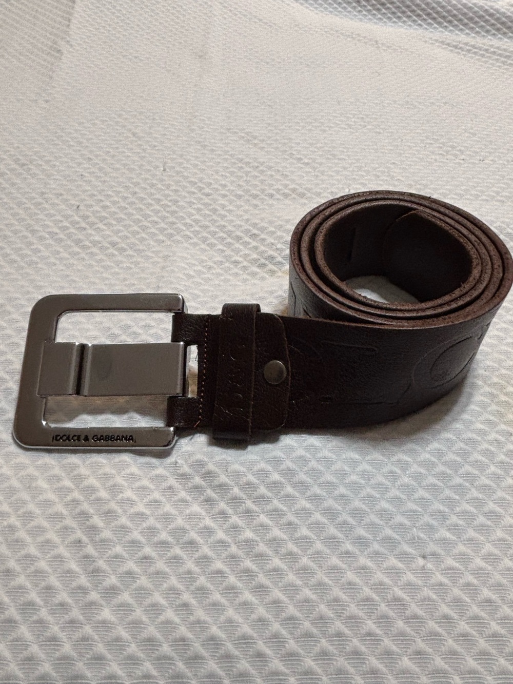 Dolce & Gabbana Brown Leather Men’s Belt